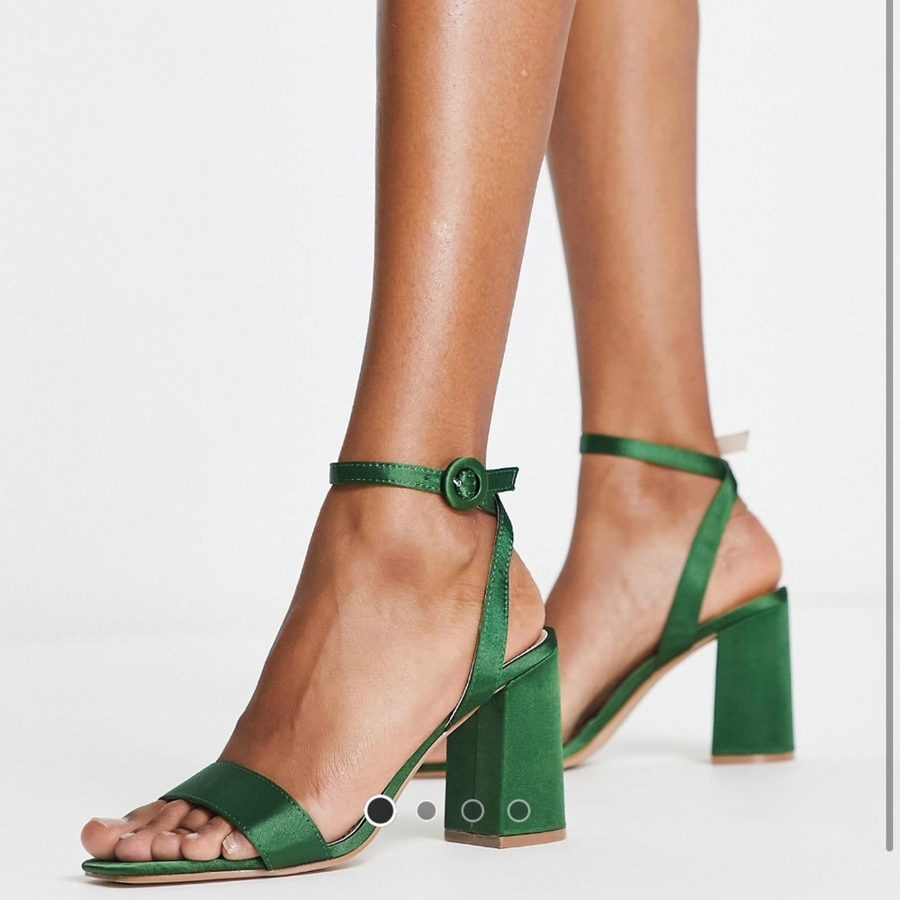ASOS emerald block heels